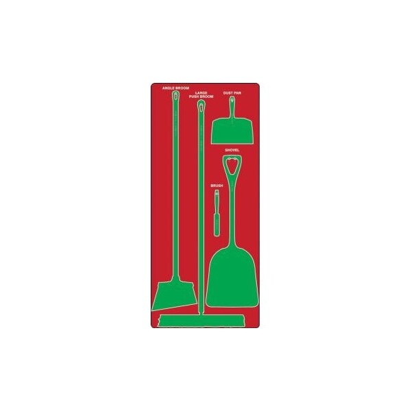 Accuform DRY ZONE STOREBOARDS PSB110RDGN PSB110RDGN - main